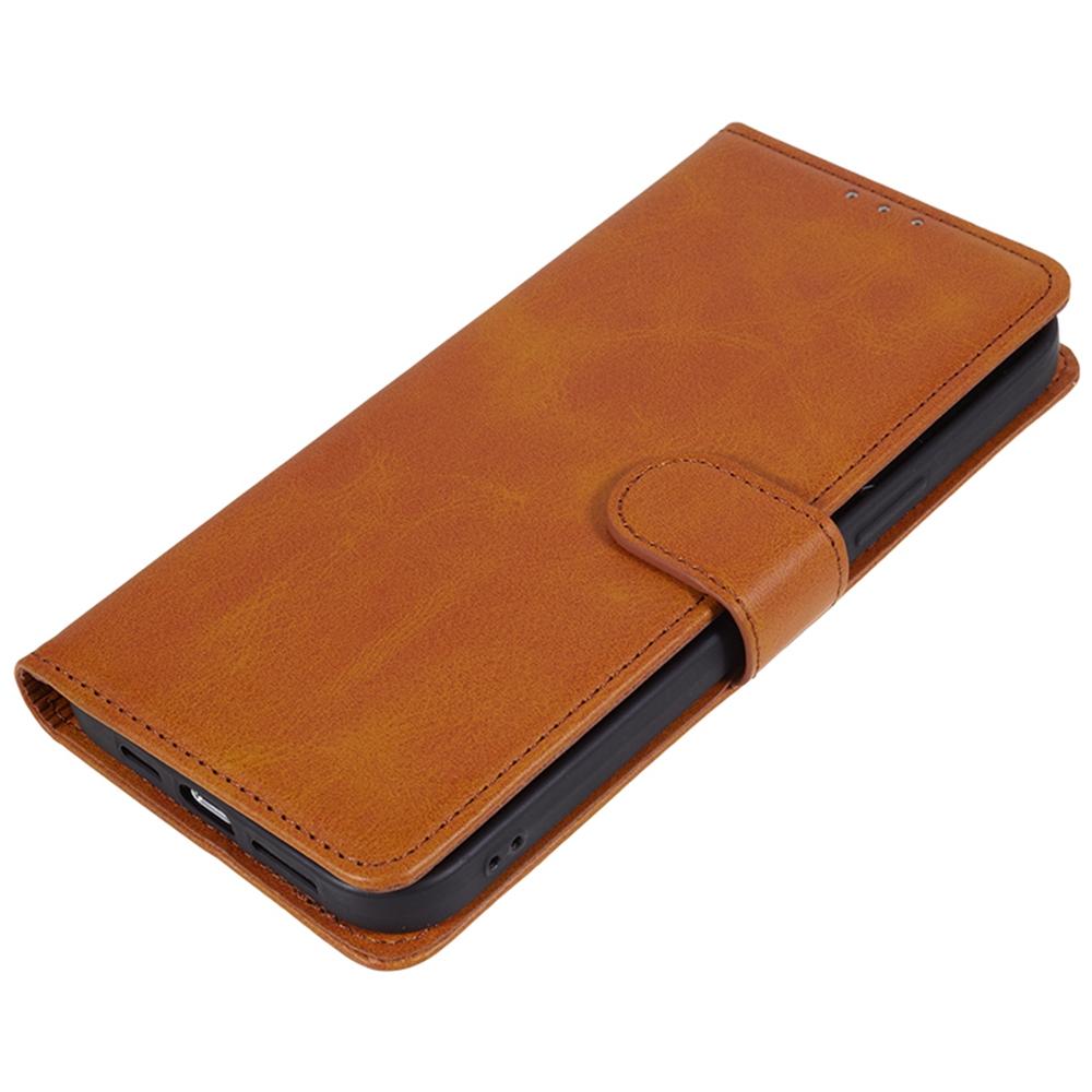 For Motorola Moto G55 5G Case PU Leather Wallet Protective Phone Cover Calf Texture