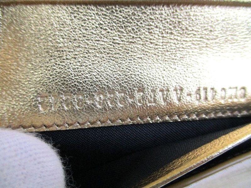 Authentic FENDI Zucca Gold Leather Bifold Wallet Conpact Wallet #9708  Refurbished