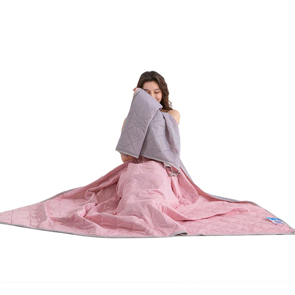 Chladivá přikrývka z ledového hedvábí Měkká Pohodlná Prodyšná Přikrývka do klimatizace Letní Chladivá Vzduchem chlazená Teplá Přikrývka