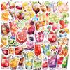 50 Watercolor Version Cocktail Glass Doodle Stickers Guitar Notebook Suitcase DIY Waterproof Stickers
