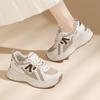 Sports shoes platform dad shoes women's soft leather versatile casual women's lightweight