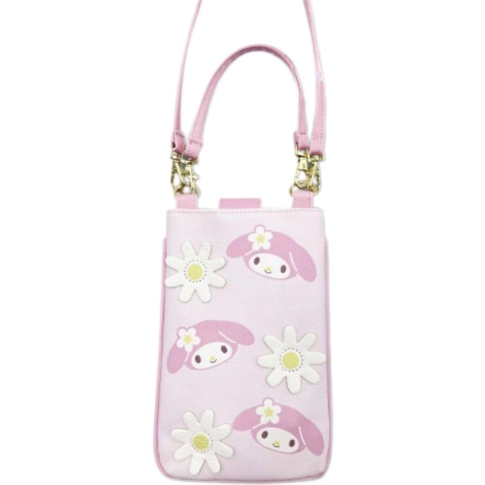 Hatayama Shoji Sanrio 3D Flower Series My H19 x Product 33202987 2-Way Pochette, Melody, Approx. W11.5cm, Number