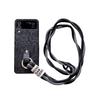 Samsung Z Flip7 Embossed Leather Camellia Crossbody Case for Z Flip 6