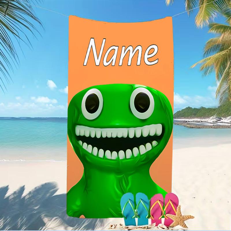 Customizable personalized beach towels Garten Of Banban themed designs.Suitable for the beach, yoga, sports;ideal as beach accessories