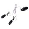 1Set Breast Clamp Odor-free Silky Metal Nipple Screw Clip Vibrator Egg for Women
