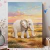 DIY Pearl Art Painting Majestic Elephant Handmade Craft Modern Wall Decor Leisure Relax Activity Nice Gift for Novice Art Practitioners HomeDecor