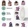 500Pcs/Roll Witches Love To Read - Mysterious Purple Kids Rewards Stickers - DIY Scrapbooks Album Decor Sealing Label Decals