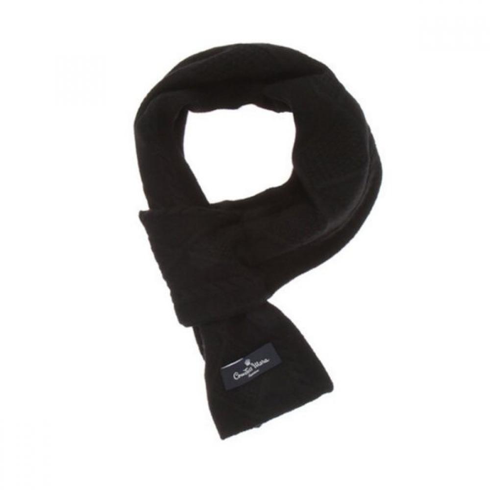 Countess Mara Cozy Warm Knit Black Cashmere Blend Muffler Cmfw4o2105k0 Single option