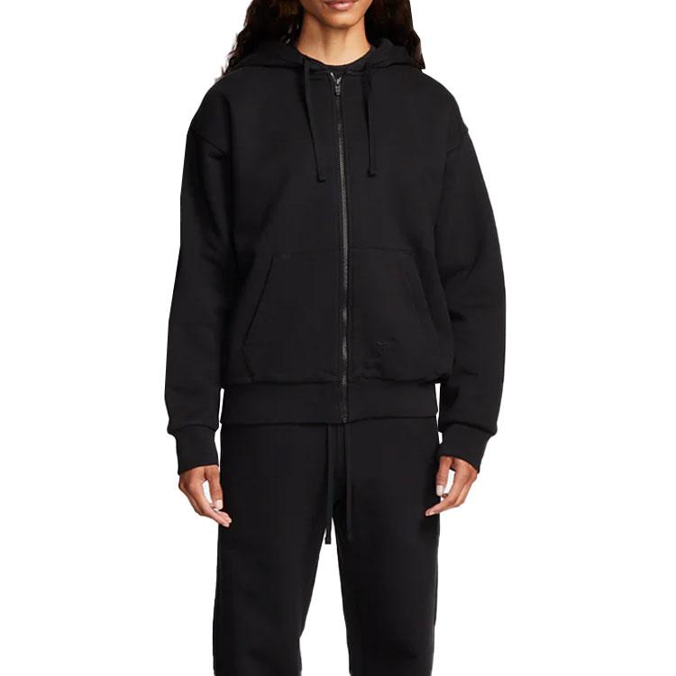 Nike X 1017 Alyx 9SM Yoga Series SS24 Solid Color Zip-Up Hoodie Unisex Tops Black DR5364-010