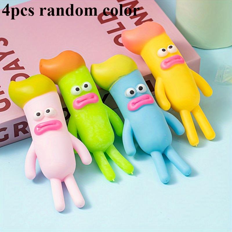 Creative 4 Colors Big Eyes Sausage Mouth Squishy Toys Anti Stress Balls Decompression Sensory Squeeze Fidget Toy For Adults Kids