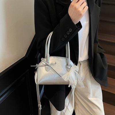 Fashion Versatile Bow Handbag Women's Summer New High-end Messenger Shell Bag