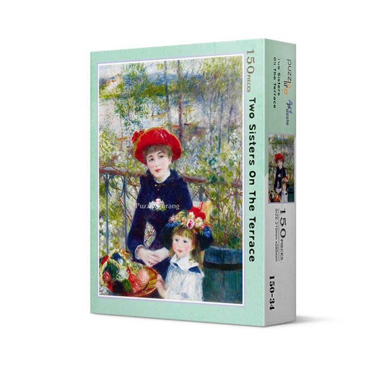 150-teiliges Puzzle – Zwei Schwestern auf der Terrasse 2, beliebtes koreanisches Puzzle