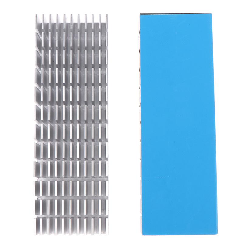 1Pc 120*40*20Mm Aluminum Heatsink Panel Heat Sink Cpu Power Amplifier Radiator