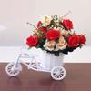 Simulationsblumen Dekorationen Rattan Blumenkorb Dreirad Fahrradmodell Heim Garten Hochzeitsfeier Dekoration Romantisch Und Niedlich