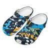 Unisex Lightweight Printed EVA Clogs Breathable Garden Shoes Slip On Beach Pool Home Bathroom Casual Sandals Home Outdoor Use