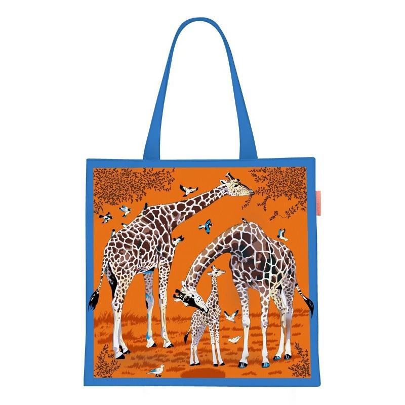 Printed Canvas Bag Women's Hand Bag Large Capacity Student Tutoring Shoulder Bag
