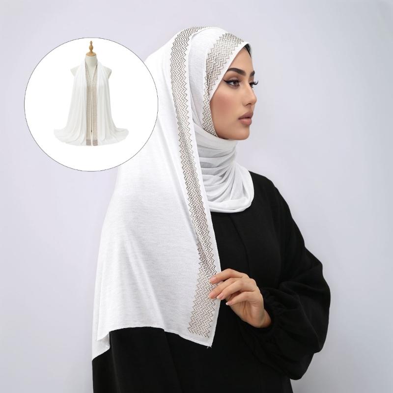 Extra Long 170cm Cotton Scarf Shawl For Skin Friendly Soft Comfortable And Various Styling In Daily Life