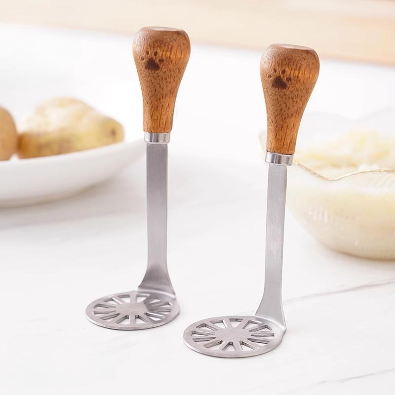 Japanese Style Mashed Potato Press, Stainless Steel, Egg Press, Roller Press, Mashing Tool, Household, Baby, Complementary Food Tool