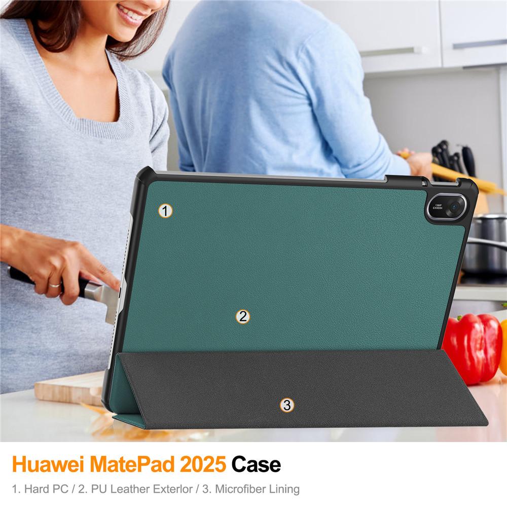 For Huawei MatePad 11.5 Case Magnetic Tri-Folding PU Leather Flip Stand Funda TXZ-W09 11.5" Tablet Cover With Auto Sleep