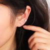 Chic 2pcs Clip Earring Silver Color Ear Cuff Star Shaped Korean Style Women Earrings Cartilage Stud Star Ear Clips