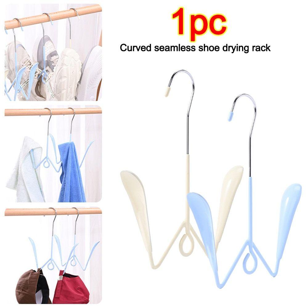 

Metal Shoe Drying Rack Anti-slip Drying Shoe Hook Durable Shoe Drying Artifact білий