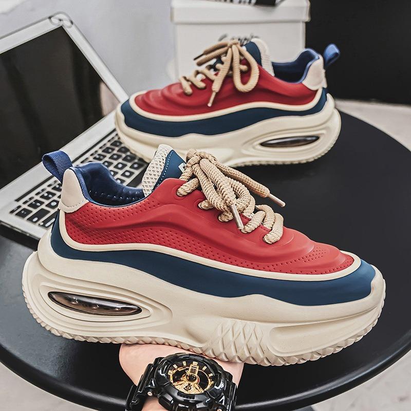 Nouvelles Chaussures Homme - Chaussures Décontractées Sportives Élégantes, Polyvalentes, avec Semelles Épaisses pour Gagner en Hauteur.