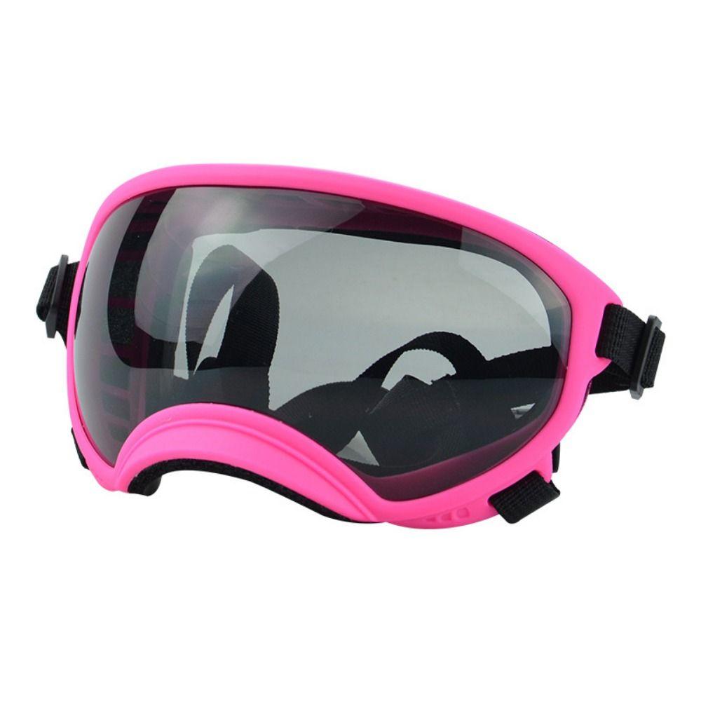 

Универсальные ветрозащитные пылезащитные очки для питомцев с защитой от запотевания, солнцезащитные очки для собак для прогулок, катания на лыжах, очки для собак серый/розовый