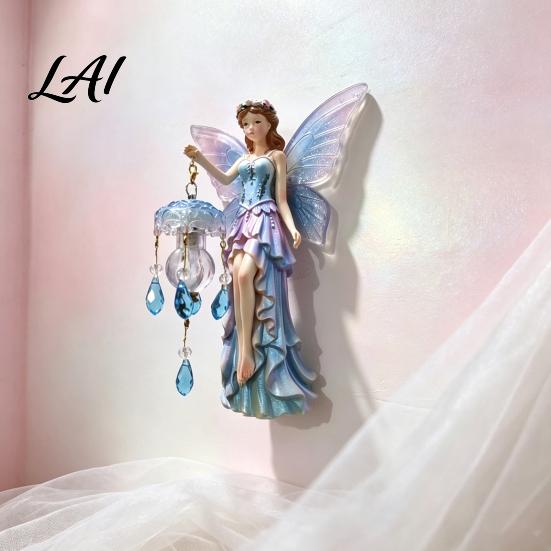 Comfortable Atmosphere Lighting Fairy Wall Lamp Warm LED with Resin Sconce Glow for Bedroom Unique Crafts Living Room Room Vintage Rustic