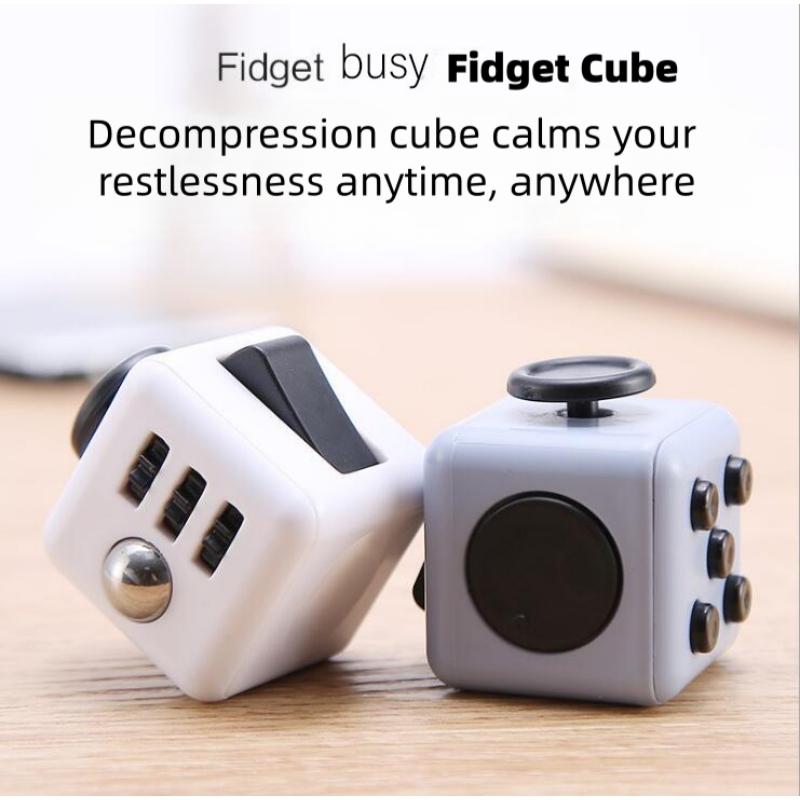 New Fidget Cube Decompression Toy, Sensory Toy For Anxiety Crowds, Stress Relief Gadget For Adults, Fingertip Desk Mini Toy & Gi