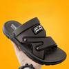 Men's Sandals  New Leather Thick Sole Beach Summer Outdoor Wear  Waterproof No-Slip Slippers