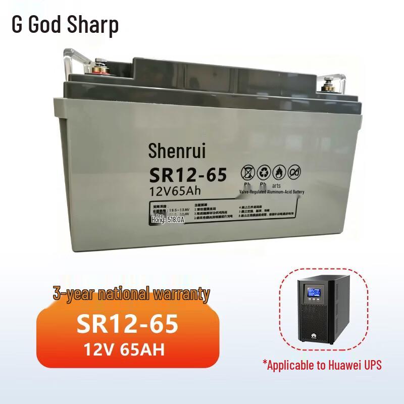Shenrui SR12-65 UPS External Lead-Acid Battery
