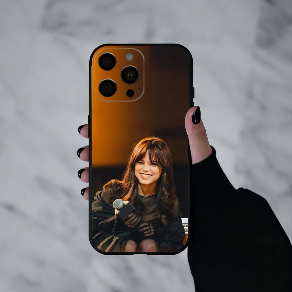 Gen-z-icon Actress J-Jenna O-Ortega Phone Case For iPhone 17pro,16,15,14,13,12,11 Plus,Pro Max,XS,Soft Silicone Black Cover iPhoneXSMAX