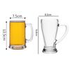 Copo de Cerveja de Trigo 380ml/430ml Transparente Copo de Cerveja Artesanal com Alça Copo de Cocktail Copo de Bar Copos para Beber Garrafa de Água