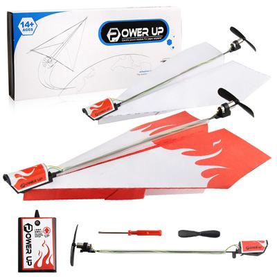 Children's Outdoor Motor Electric Paper Airplane Model Folding DIY Paper Power Toy