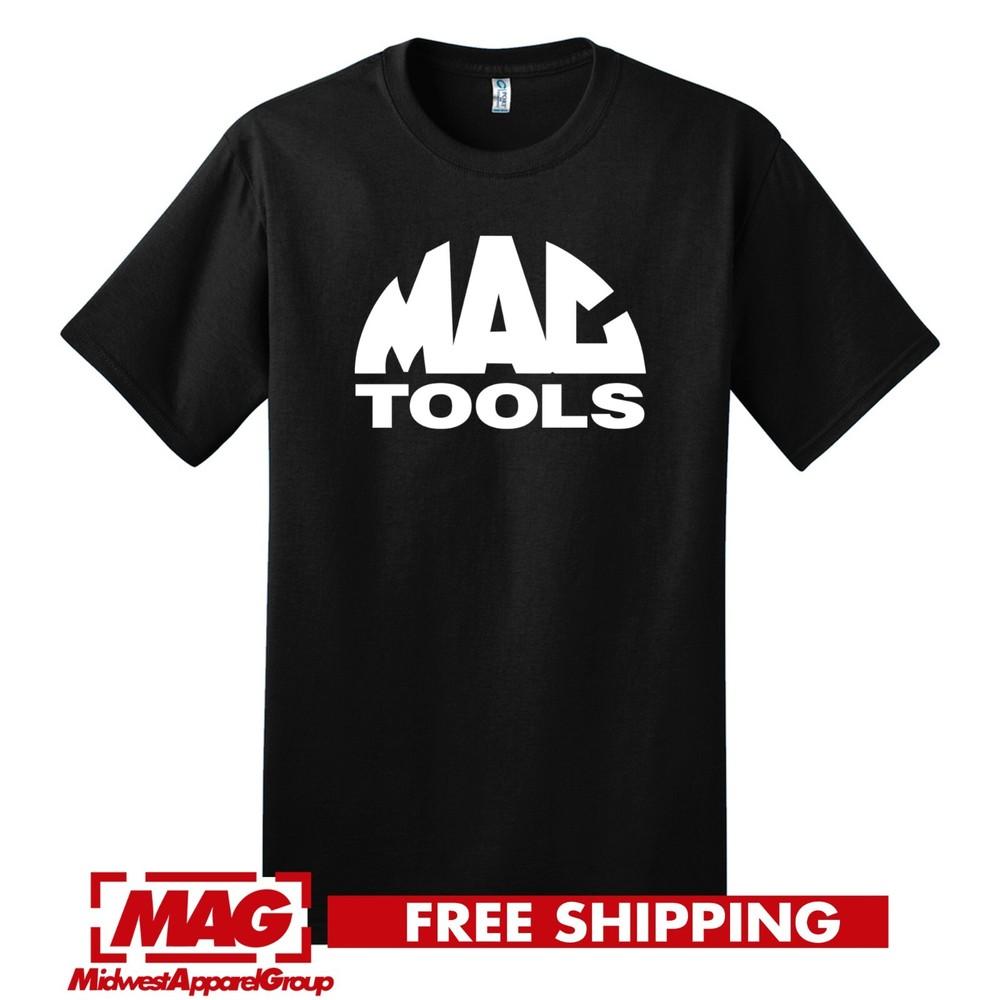 MAC TOOLS T-SHIRT WHITE LOGO Mechanic Tool Auto Garage Parts Car Mech Shirt Tee Unisex T-Shirt XL