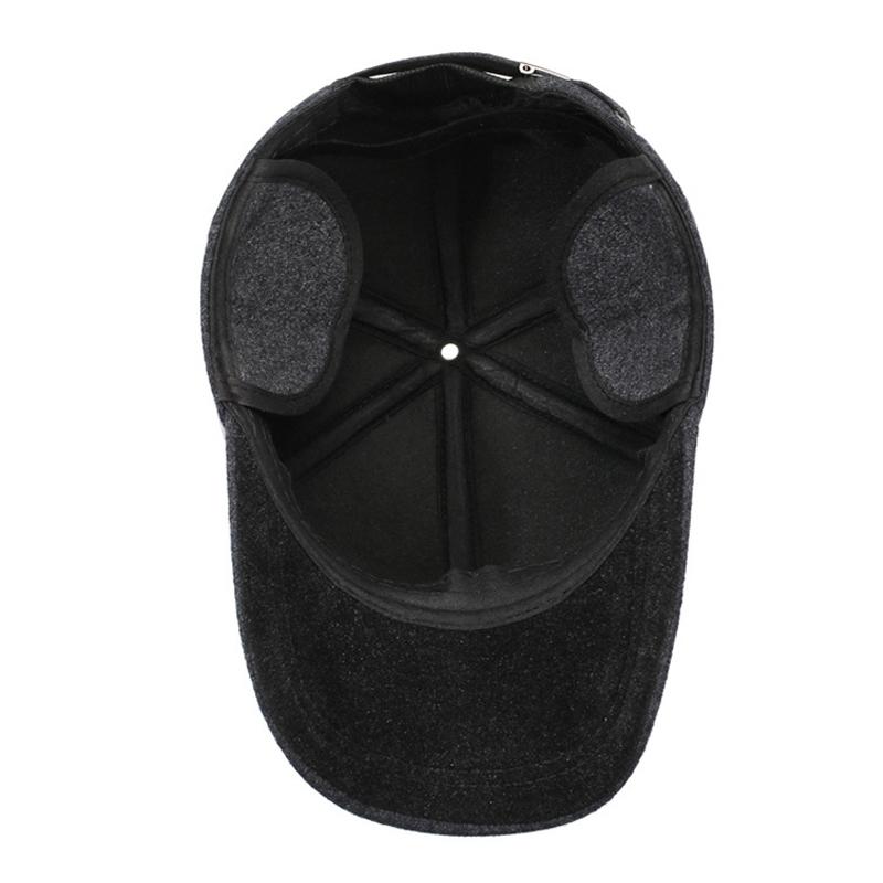 Men's Baseball Cap Ear Protection Cap Outdoor Warm Hat Autumn Winter Hat