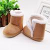 Infant Newborn Baby Girls Cashmere Plush Winter Boots Bandage Warm Shoes