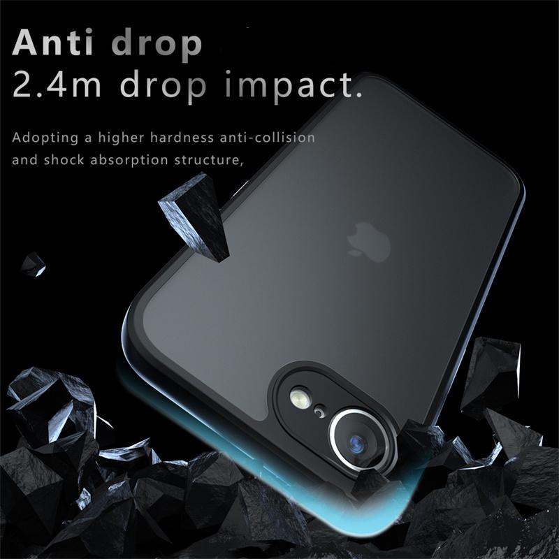 For iPhone 16e Case For Apple iPhone 16e Cover Funda Luxury Matte PC + TPU Shockproof Protective Phone Cover Cases iPhone 16e