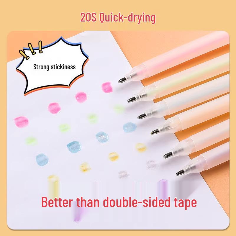 Newcomer Dot Glue Pen: Large Capacity, Double-Sided Tape for Crafts & Kids