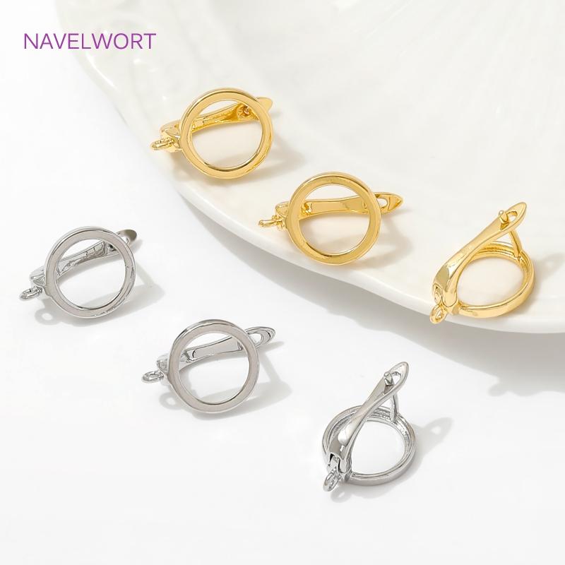 18K Gold Plated Shvenzy Earwires Fasteners,Brass Earring Fixtures,Earring Hooks Clasps Accessories,DIY Earring Making Supplies