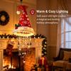 Led Santa Hat Hanging Light Christmas Hat Pendant Lamp With Tassel Bell Star Ornaments Xmas New Year Party Decoration Light