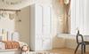 2-Door Wardrobe, Lacquered Wardrobe, Wardrobe with Clothes Rail and Drawers, Bedroom Furniture, Metal Handles, White, 80×50×200 cm