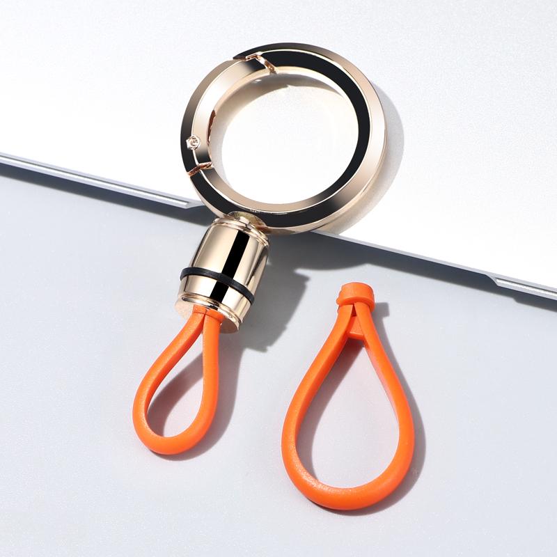 Men's Metal Car Keychain Pendant: Sleek Anti-Lost Waist-Hanging Key Ring