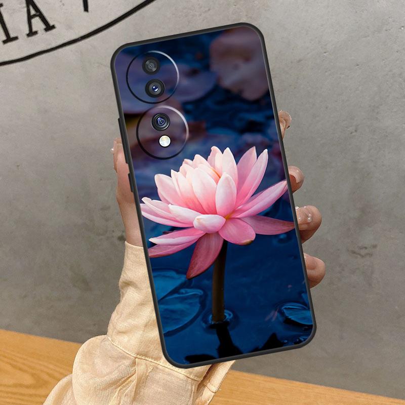 

Летний чехол с лотосом для Honor Magic 5 6 7 Pro Чехол для Honor 400 200 50 70 90 Lite X9 X8a X8b X9a X9b X9c Honor Magic6 Lite