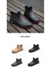 Men’s Waterproof Non-Slip Short Rain Boots - Thick Sole Wear-Resistant Rubber for Outdoor and Kitchen Use