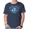 Unisex Crew Neck T-Shirt Heart Of Winter Graphic Short Sleeve Casual Tee
