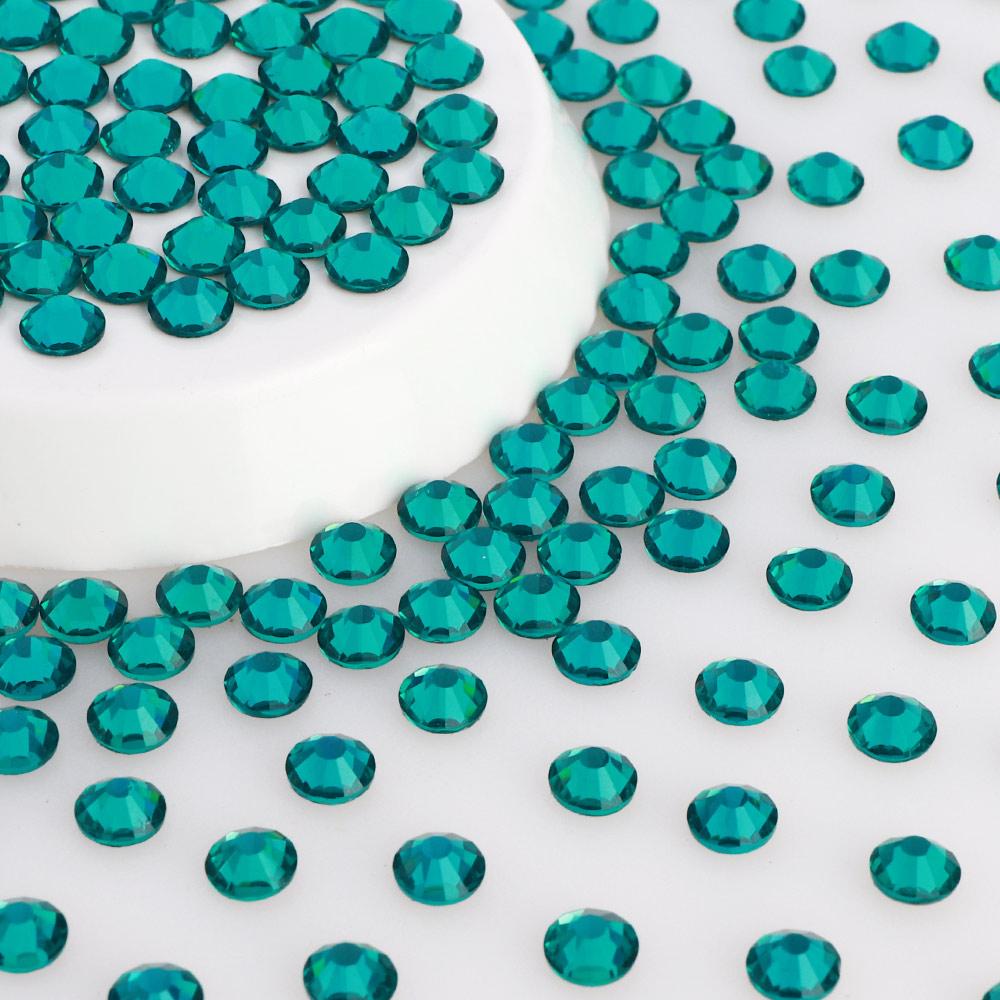 QIYI  Glass Flatback Round Rhinestones 2058 12 Facets Hotfix Bulk Rhinestone for  Shoes Garment  Nail Art Craft