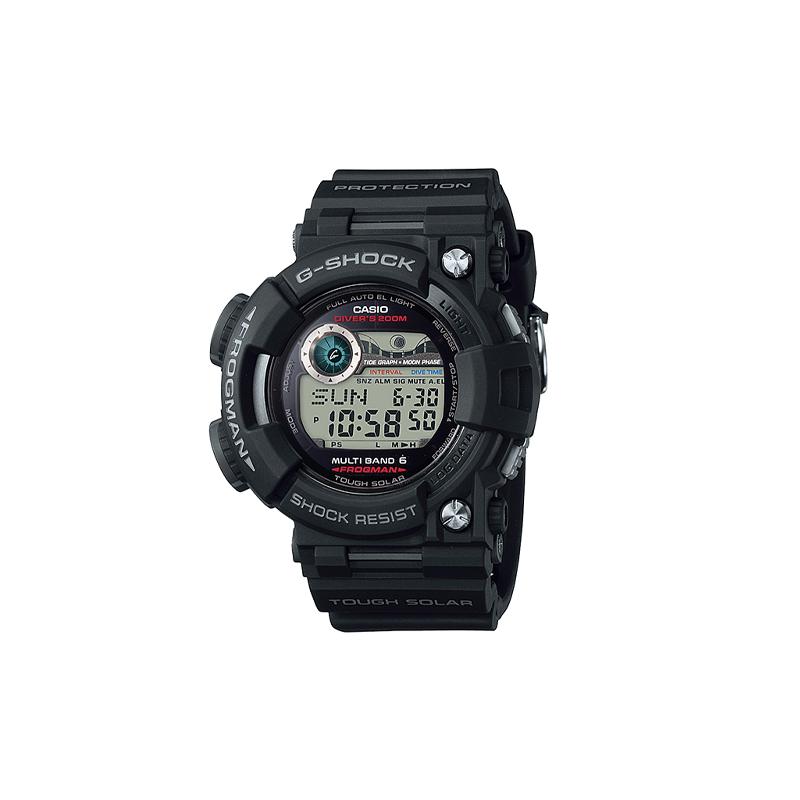 

Casio MASTER OF G-SEA series, fifth generation frogman, high-strength anti-fall tidal moon phase, solar quartz movement, resin strap, GWF-1000-1JF чорний