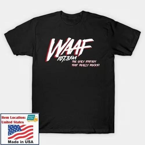 Rare The Only Station That Really Rocks! WAAF 107 FM Boston T-Shirt M