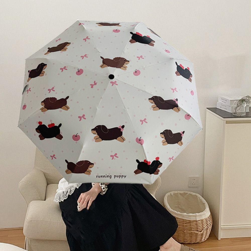 Automatic/Manual Sun Protection Umbrella Cartoon Outdoor Travel Umbrella  Sunny/Rainy Days